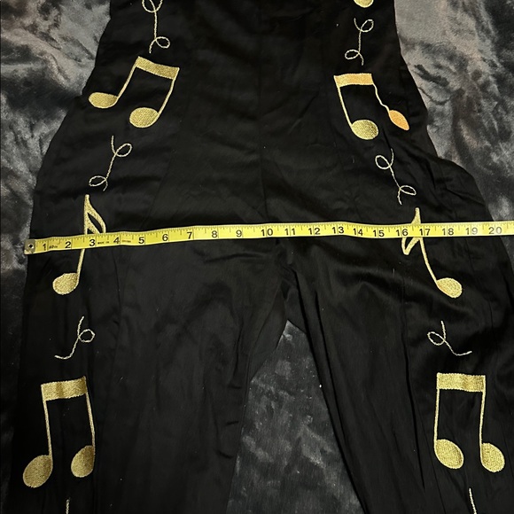 Bettie Page Black and Gold Jumpsuit - Picture 5 of 7